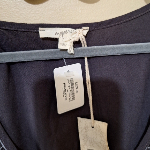 NWT Mystree Embroidered Sleeveless Tunic Top - Picture 3 of 4